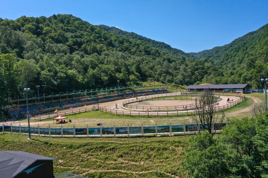 航拍宝鸡大水川风景区