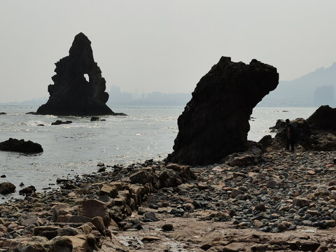 青岛崂山石老人景区