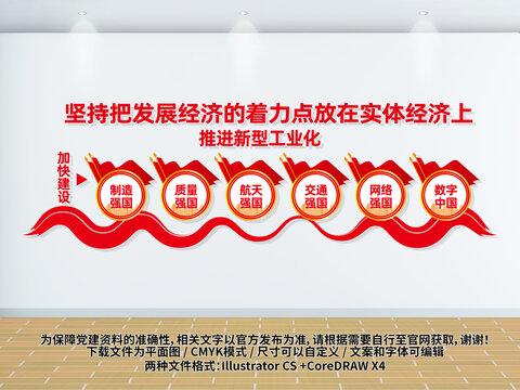 發(fā)展實體經(jīng)濟黨建展板
