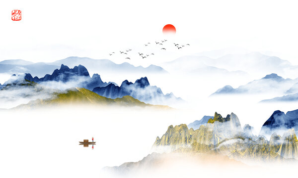 水墨山水畫(huà)