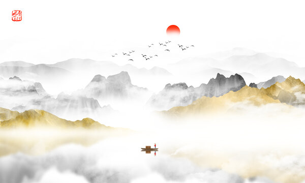 中式山水畫