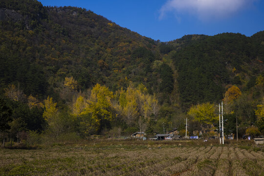 秋天山区