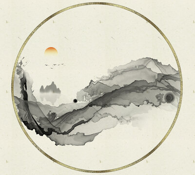 新中式山水畫