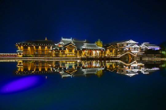 江南古镇夜景