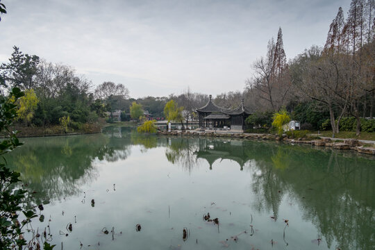 中式园林水系