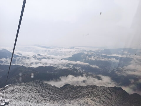 雪景树林积雪雪山雾凇