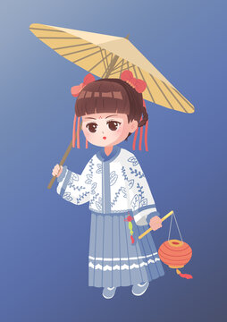 漢服小女孩
