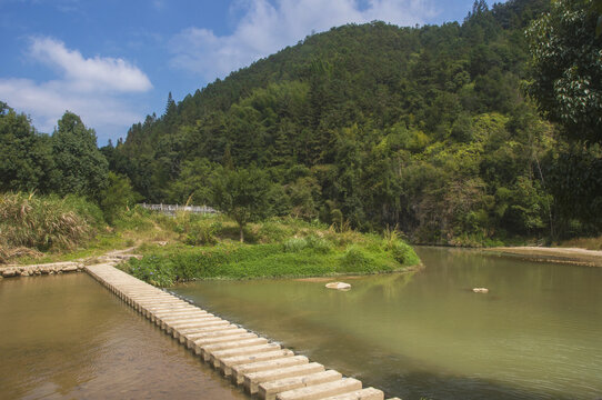 河坑小溪山水风景