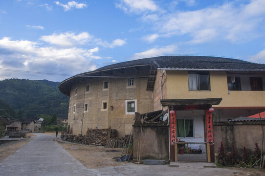 客家土楼乡村风光