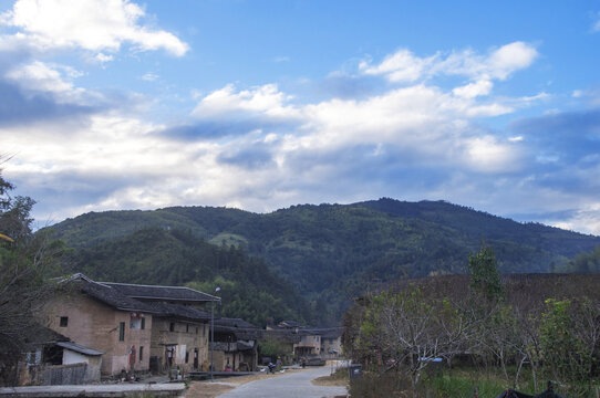 河坑山村风景