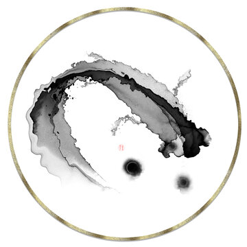 水墨魚