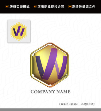 W字母logo