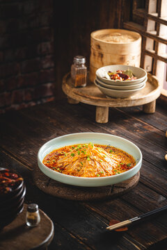 紅油涼拌牛肉復(fù)古鄉(xiāng)村農(nóng)家