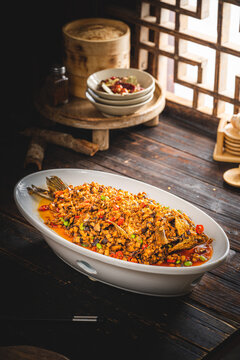干燒魚復(fù)古鄉(xiāng)村農(nóng)家