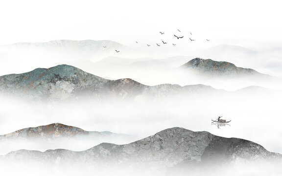 水墨山水畫