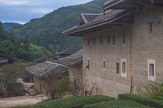 河坑土楼建筑景观