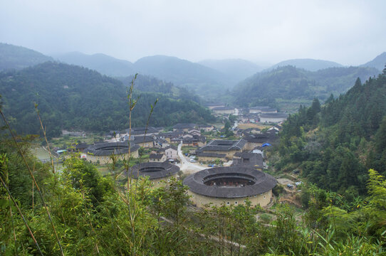 漳州河坑俯拍风光