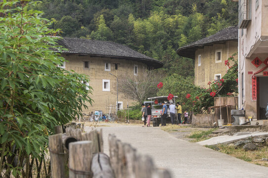 河坑乡村早市