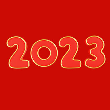 3D2023年兔年文字