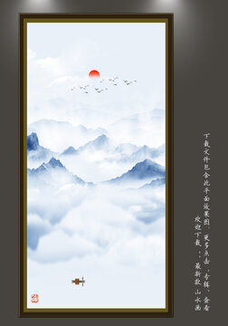 水墨裝飾畫