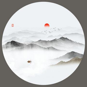 中式山水畫