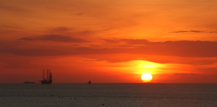 大海日落夕阳