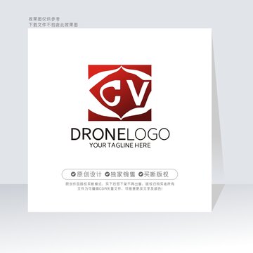 CV字母标志CV标志