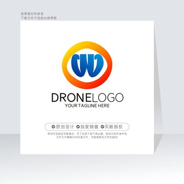 CW字母标志CW标志