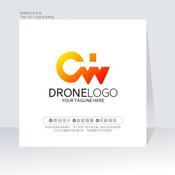 CW字母标志WC标志