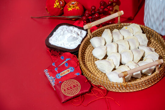 冬至春节饺子美食