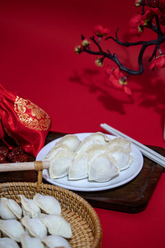 冬至春节饺子美食