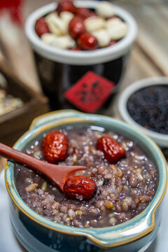 冬至春节腊八粥美食