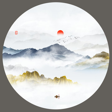 新中式裝飾畫