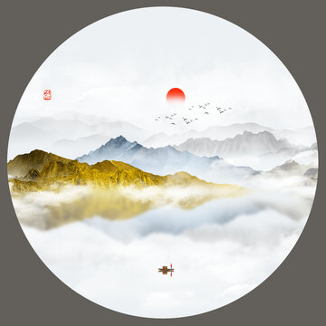 意境水墨畫