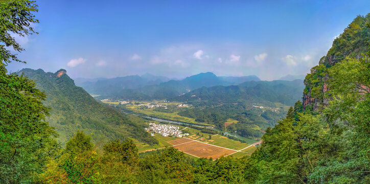 齐云山太极田全景图