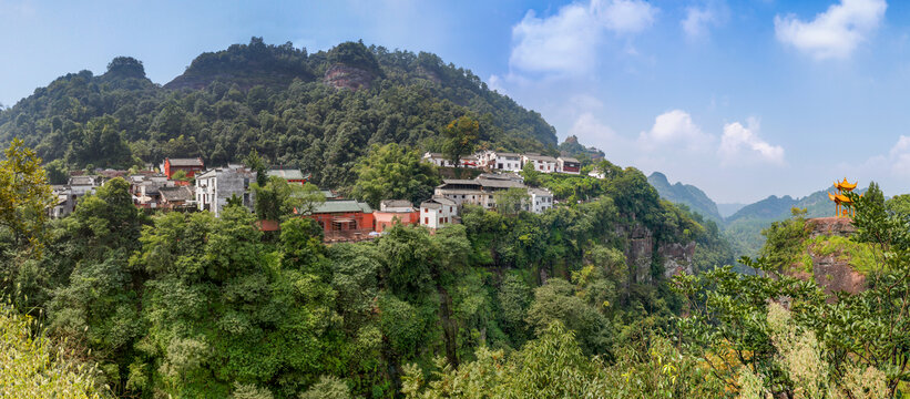 齐云山月华街全景图