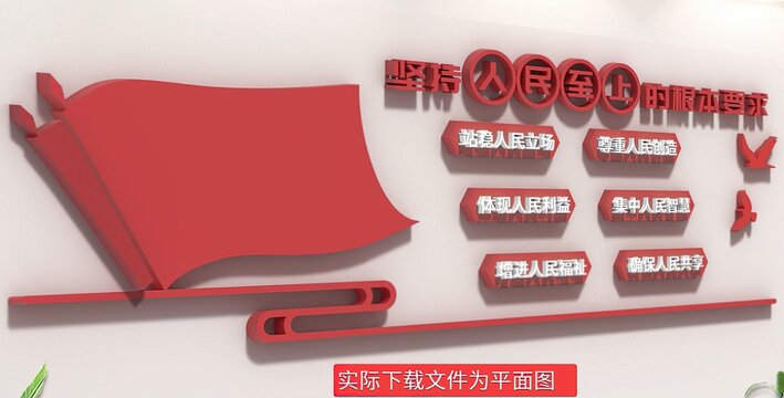 人民至上文化墻