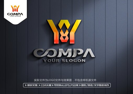 Y字母标志LOGO