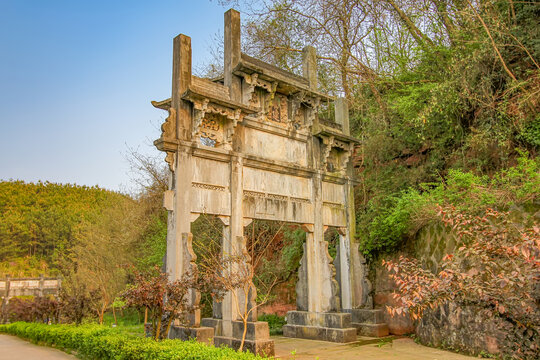 休寧古城巖