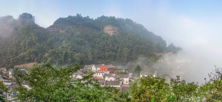 齊云山月華街全景圖