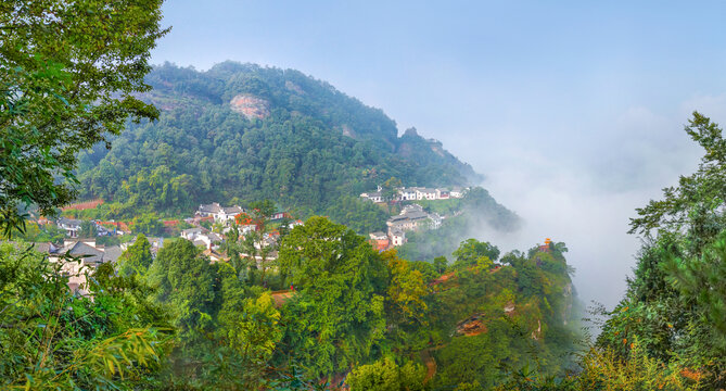 齊云山月華街全景圖