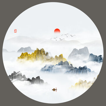 中式山水畫