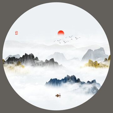 抽象山水畫