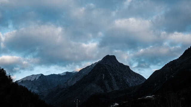 四川理县孟屯河谷高桥沟雪山