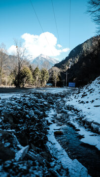 四川理县孟屯河谷高桥沟雪山