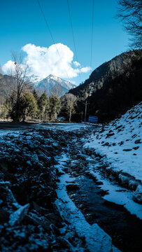 四川理县孟屯河谷高桥沟雪山