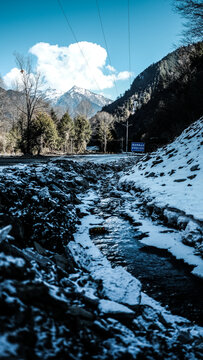 四川理县孟屯河谷高桥沟雪山