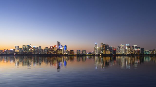 杭州钱江新城夜景