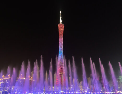 广州塔音乐喷泉