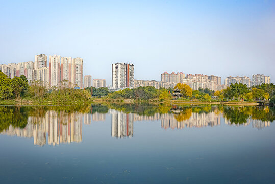 眉山城市建筑风光